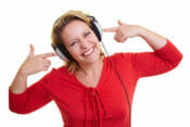 happy audiobook listener